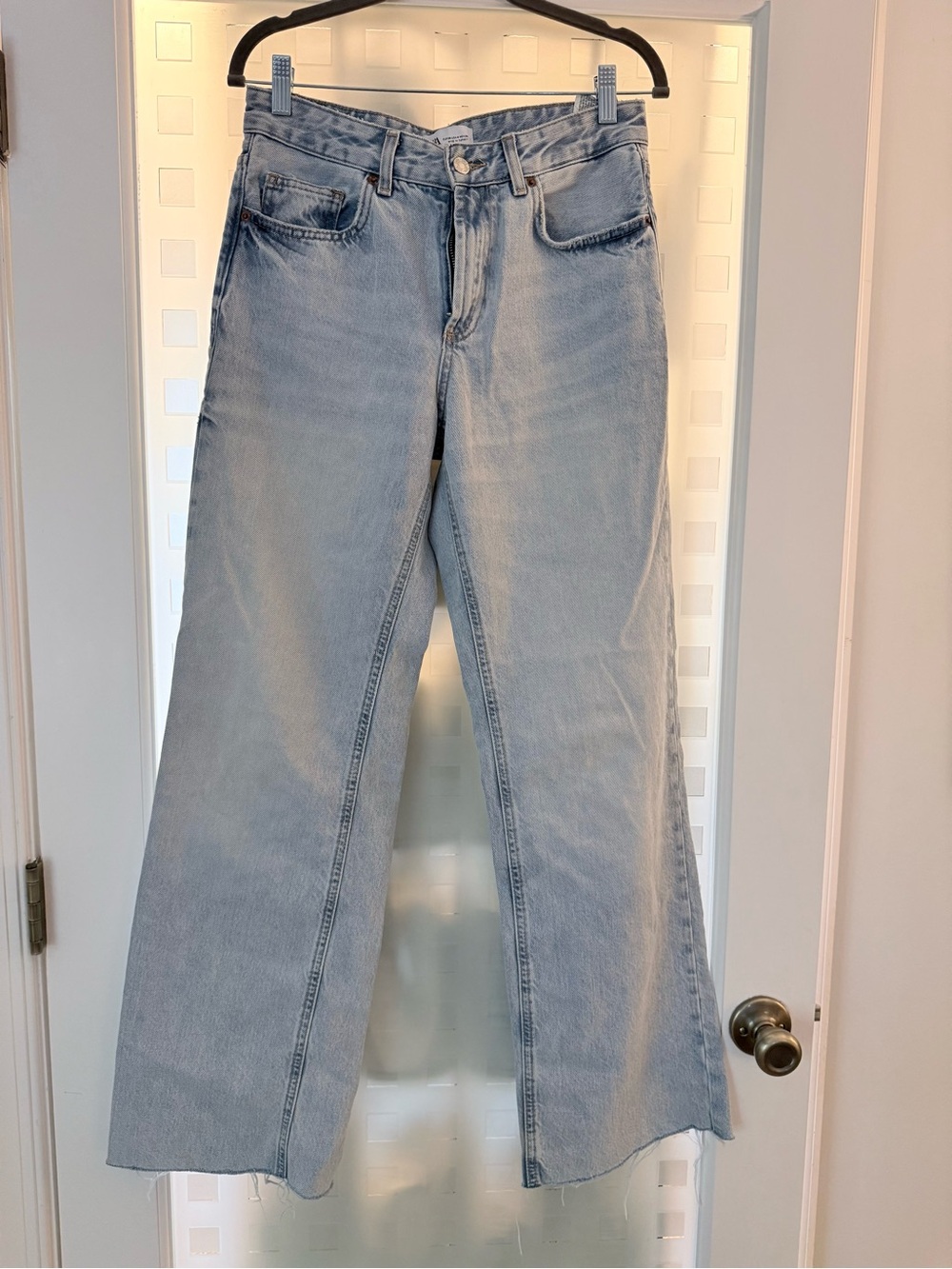 Light Wash Zara Wide-Leg Women's Jeans